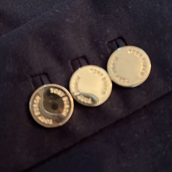 Tory Burch Blazer Pierre Navy Blue One Button Blazer - Picture 4 of 8